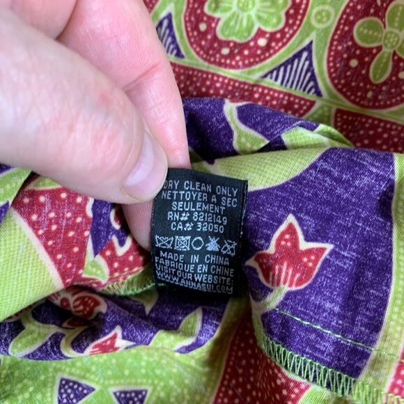 Anna Sui X Anthropologie Green Print Skirt Sz 6 - Picture 6 of 6